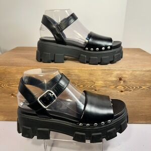 Circus Sam Edelman Genevieve Platform Sandals SZ 7 Lug Sole Stud Y2K Goth Chunky